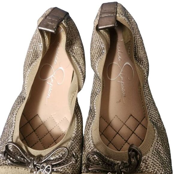 Jessica Simpson Light Bling Girls Lyric Ballet Flats Size 2.5 - Picture 3 of 7